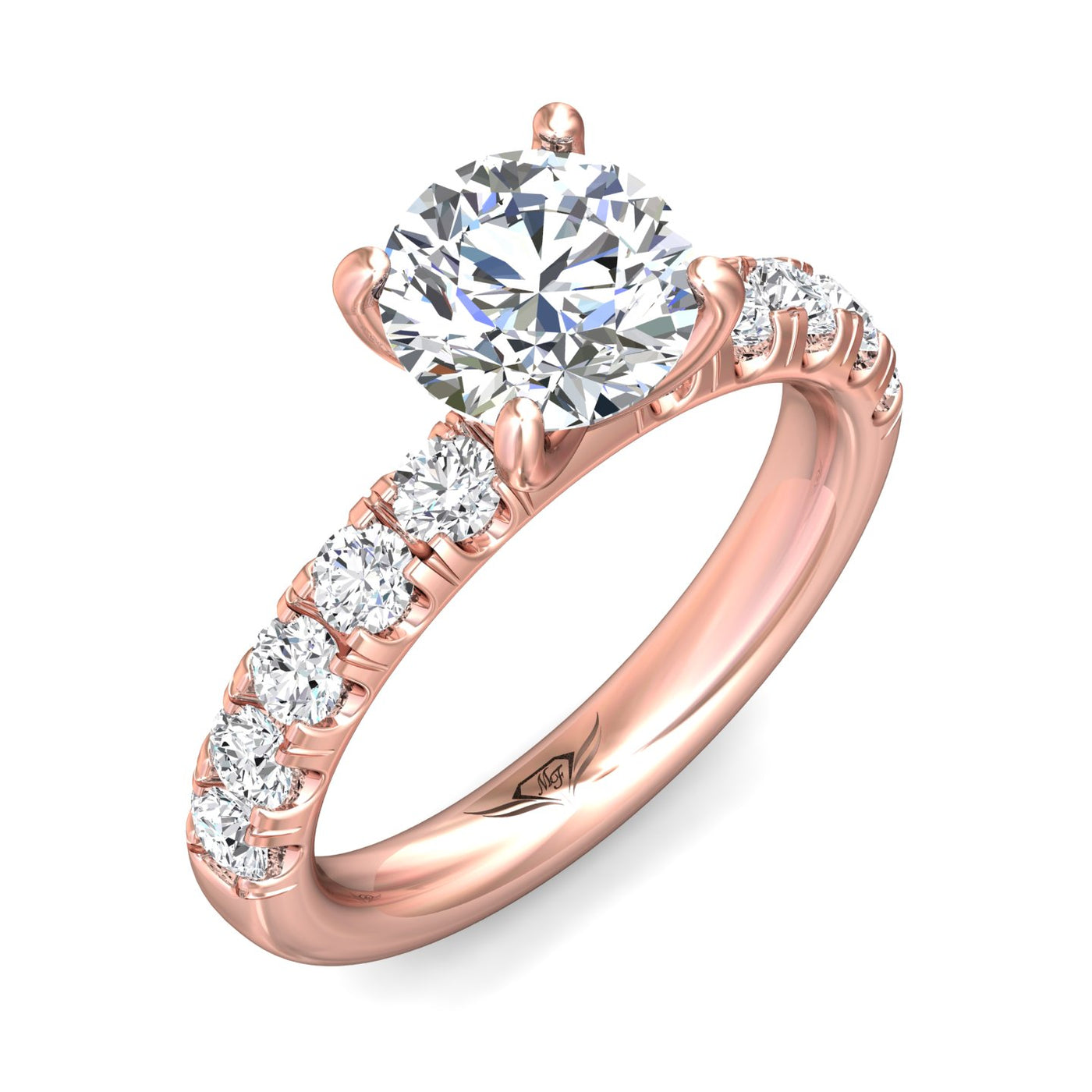 FlyerFit Encore 14K Pink Gold Engagement Ring