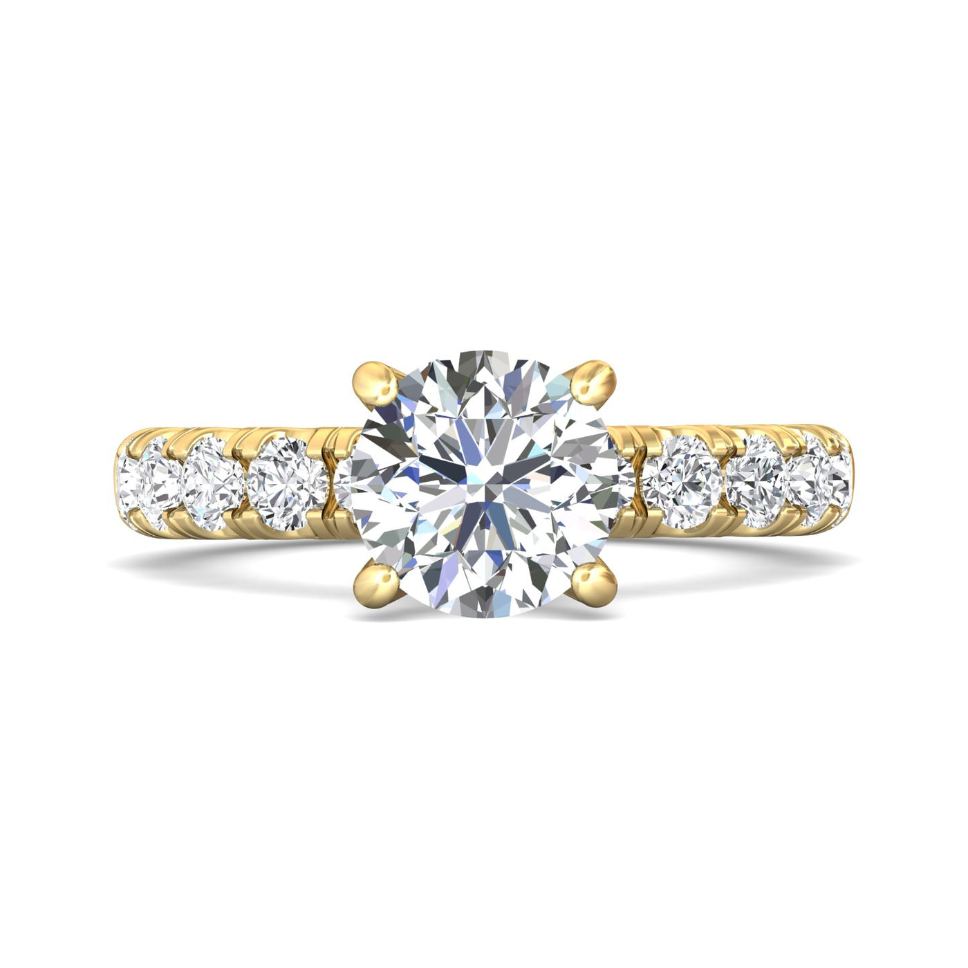 FlyerFit Encore 14K Yellow Gold Engagement Ring