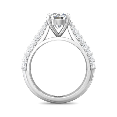 FlyerFit Encore 14K White Gold Engagement Ring