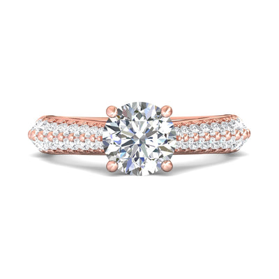 FlyerFit Encore 14K Pink Gold Engagement Ring