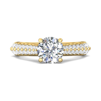 FlyerFit Encore 14K Yellow Gold Engagement Ring