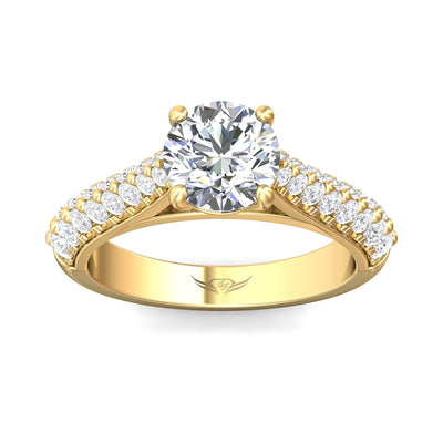 FlyerFit Encore 14K Yellow Gold Engagement Ring