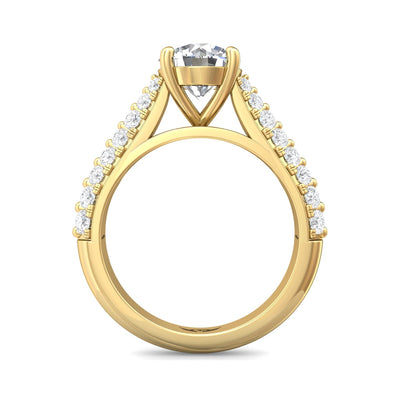 FlyerFit Encore 14K Yellow Gold Engagement Ring