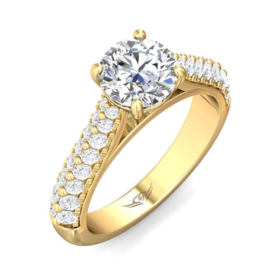 FlyerFit Encore 14K Yellow Gold Engagement Ring