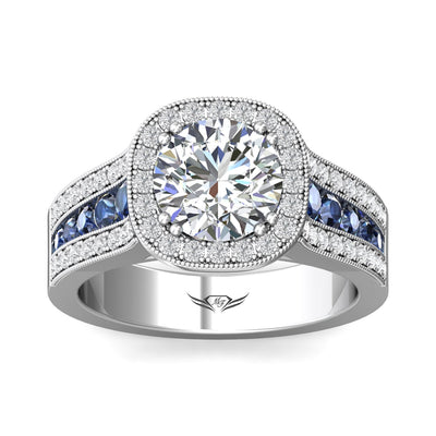 FlyerFit Encore 14K White Gold Engagement Ring