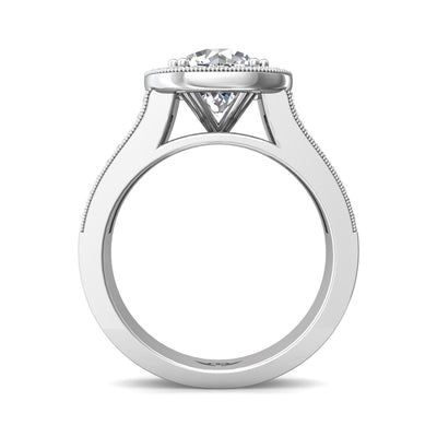 FlyerFit Encore 18K White Gold Engagement Ring