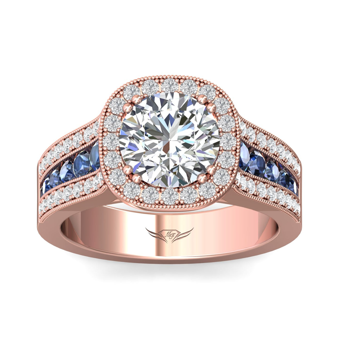 FlyerFit Encore 14K Pink Gold Engagement Ring