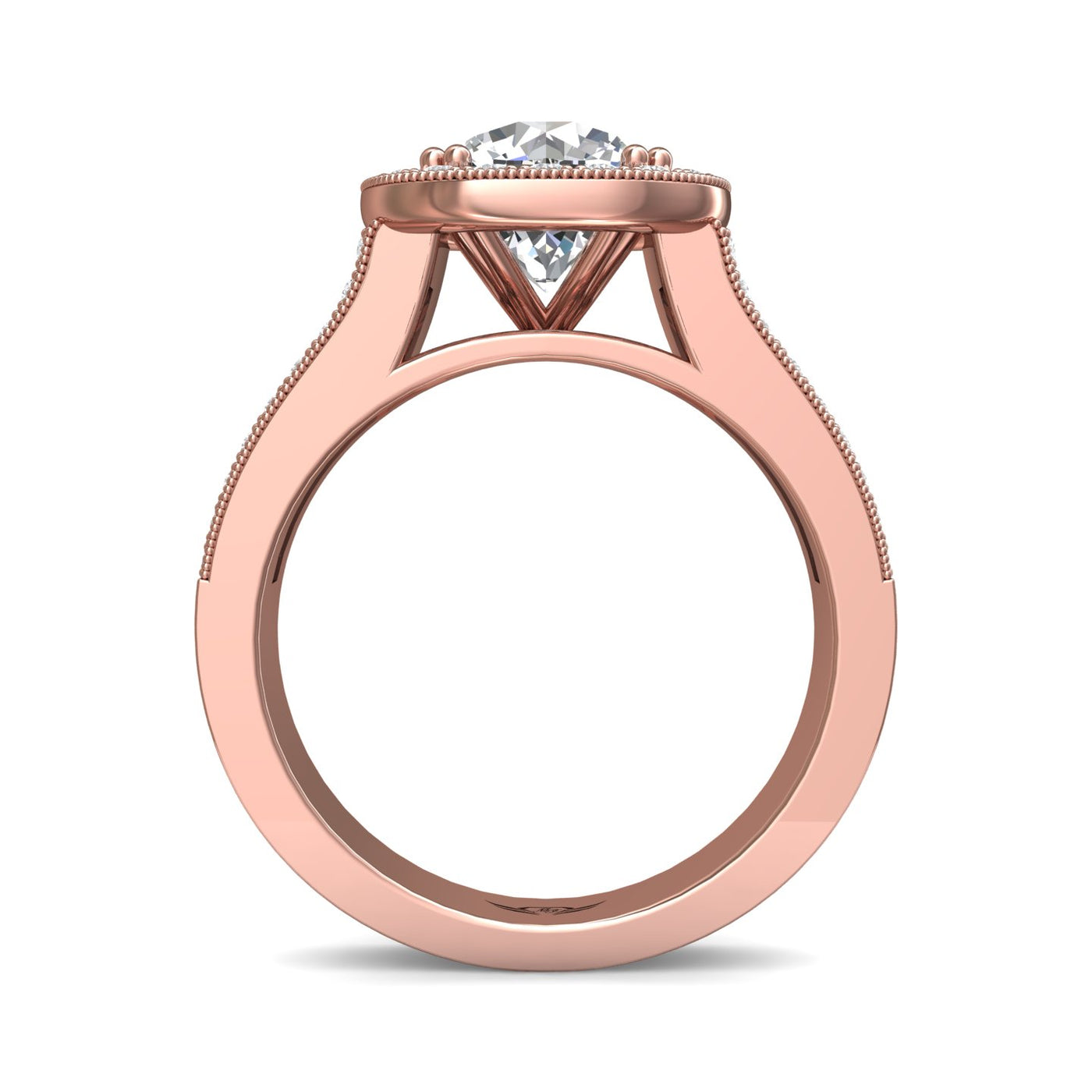 FlyerFit Encore 14K Pink Gold Engagement Ring