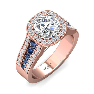 FlyerFit Encore 14K Pink Gold Engagement Ring