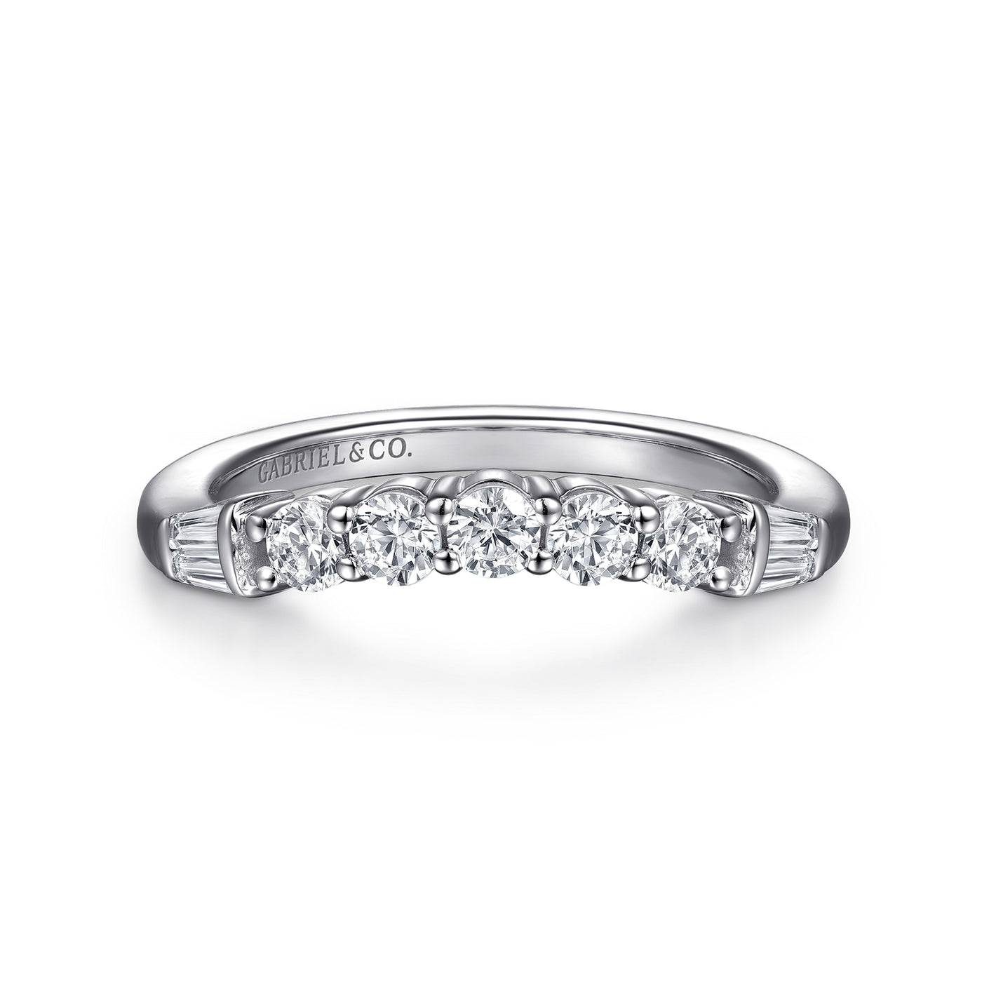 14K White 0.51 ct. Natural Diamond Wedding Ring