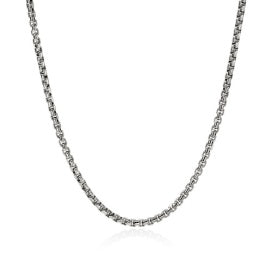 Sterling Silver 3.70 mm Box Chain Necklace 22 inch