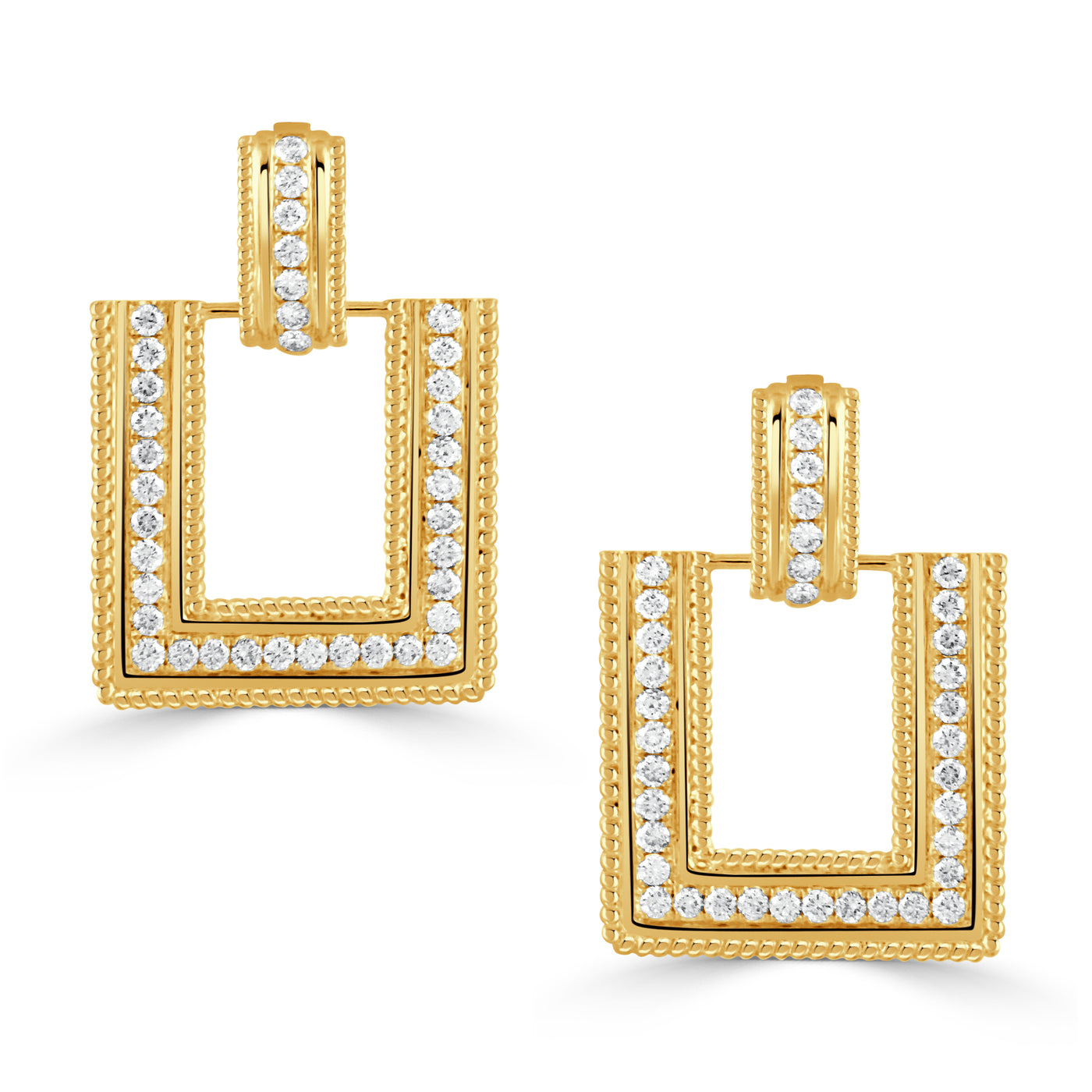 E10549 - 18k Yellow Gold Earrings from the Byzantine collection