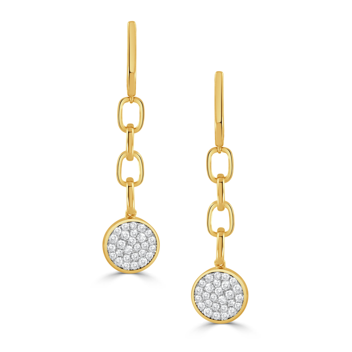 E10760TT - 18k White Gold Earrings from the All Diamond Fashion Collection