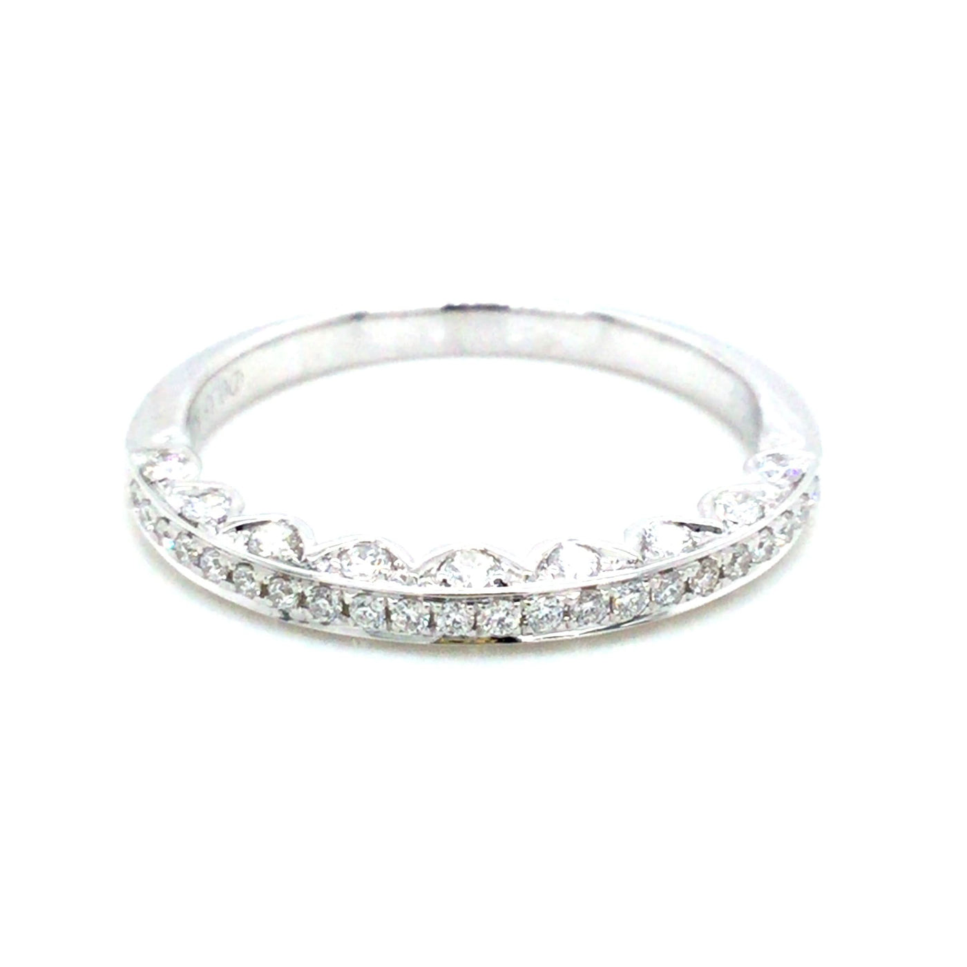 18K White ctw. Natural Diamond Wedding Ring