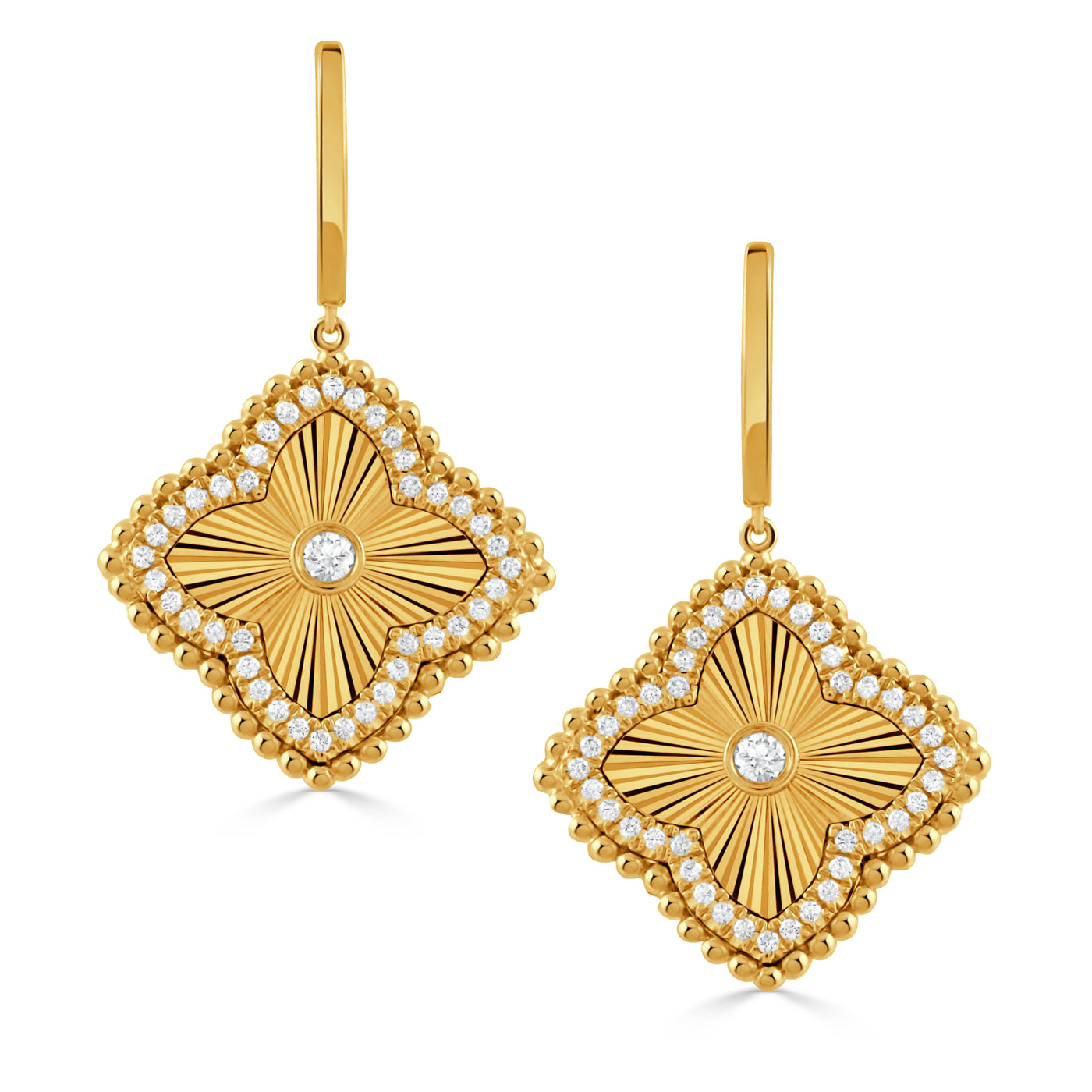 E11390 - 18k Yellow Gold Earrings from the Helios collection