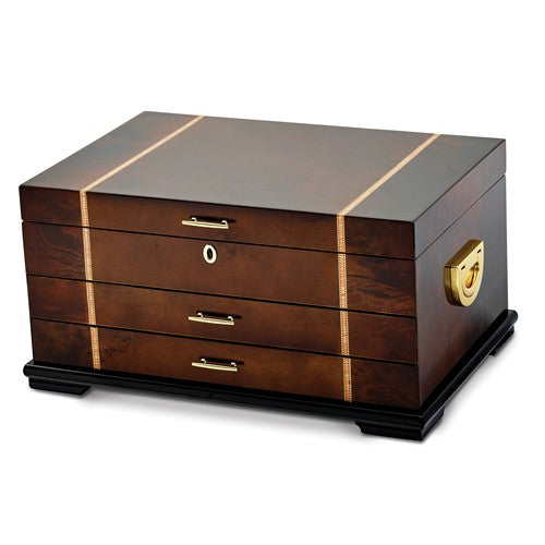 Luxury Jewelry Box Luxury Jewelry Box - Rustic Burl Burlwood