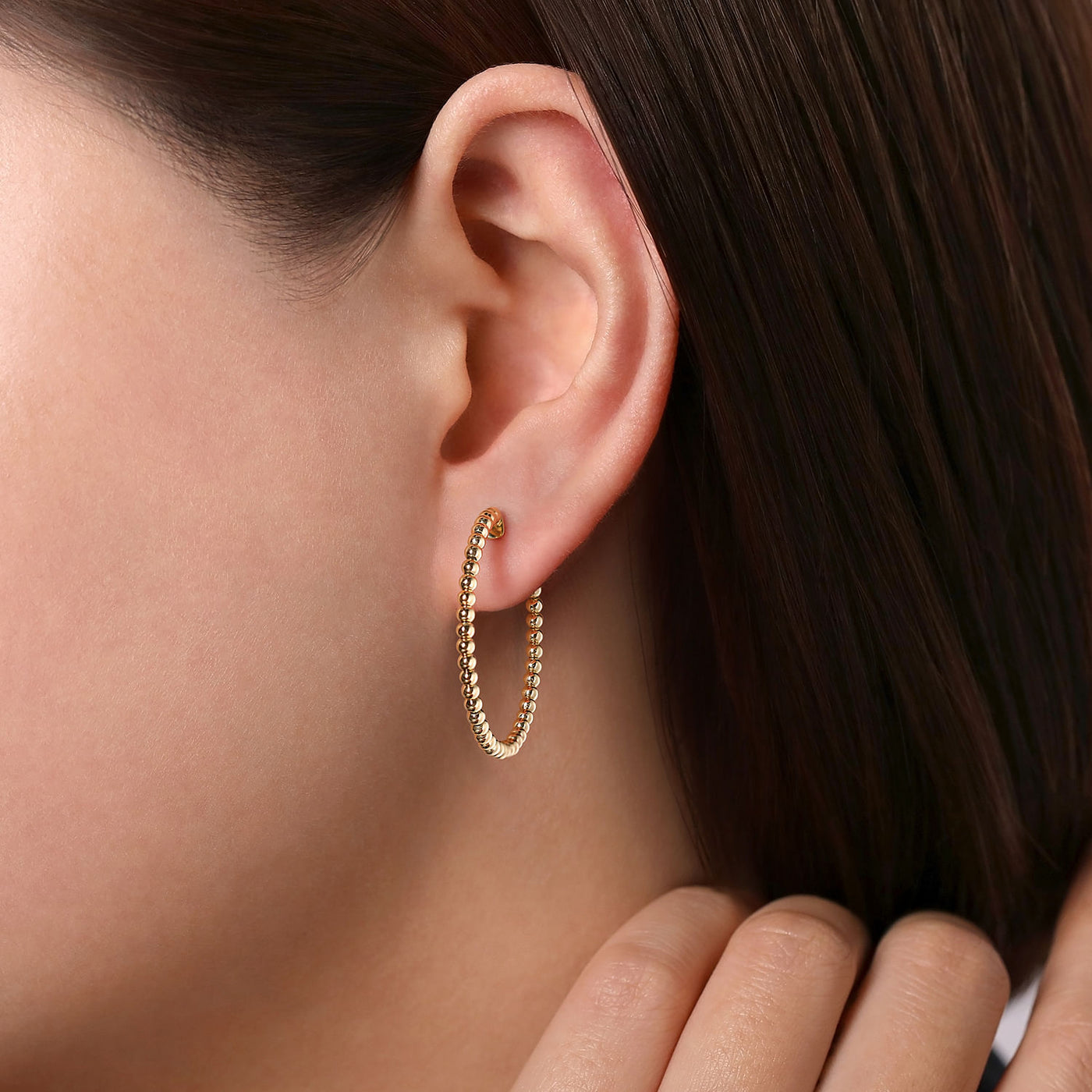 14K Yellow Hoop Earrings