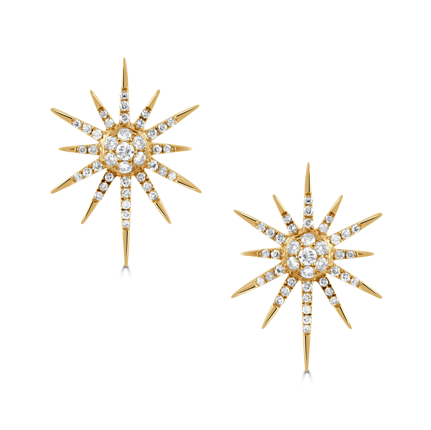 E8245 - 18k Yellow Gold Earrings from the Celestia collection