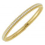 18K Yellow & White Natural Diamond Cuff Bracelet
