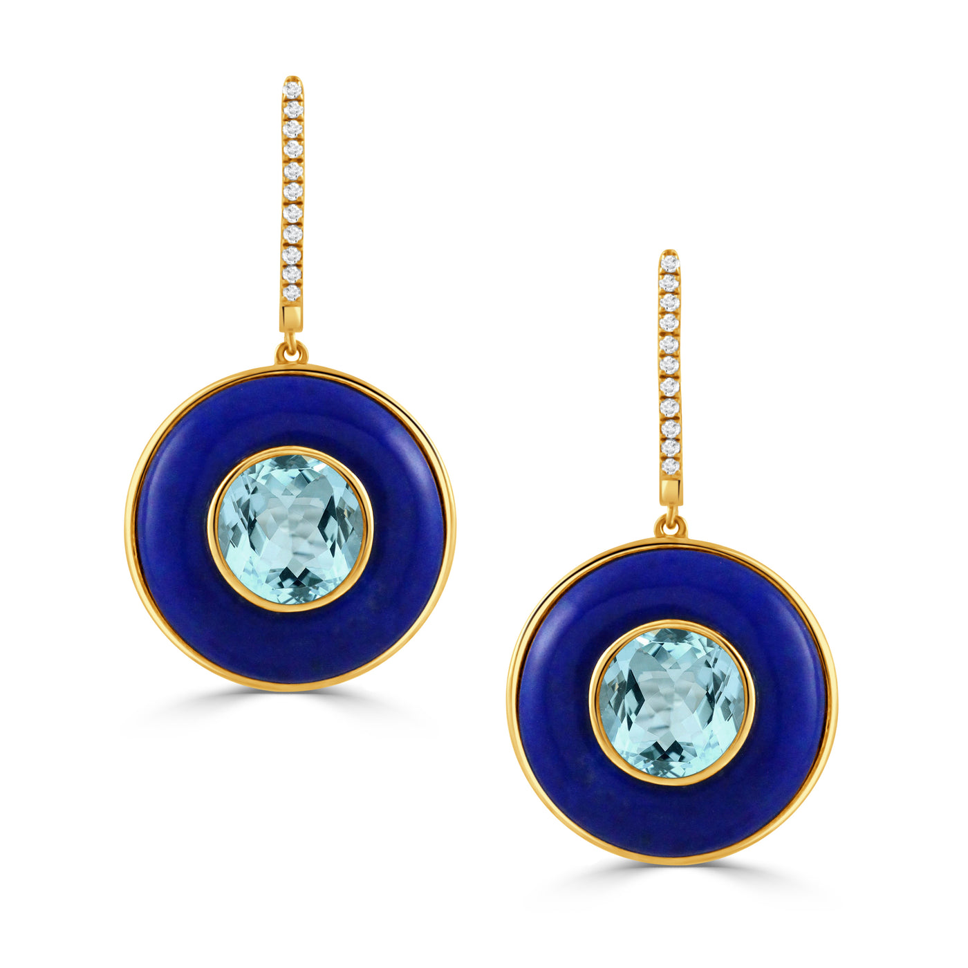 E9878LPBT-1 - 18k Yellow Gold Earrings from the Mykonos collection