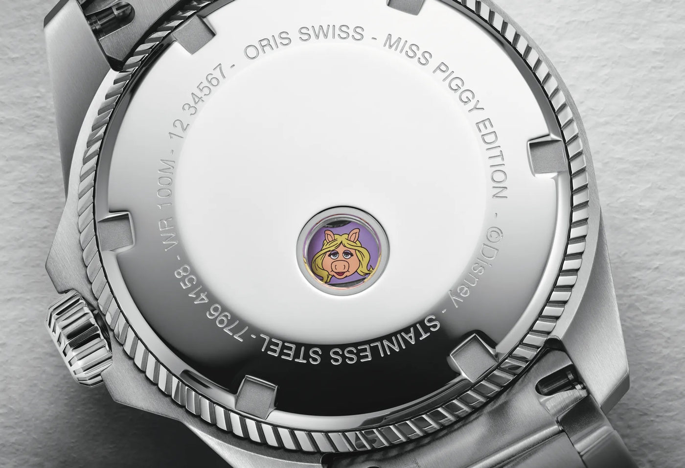 ORIS Watches USA, Inc Miss Piggy 34 mm Stainless Steel