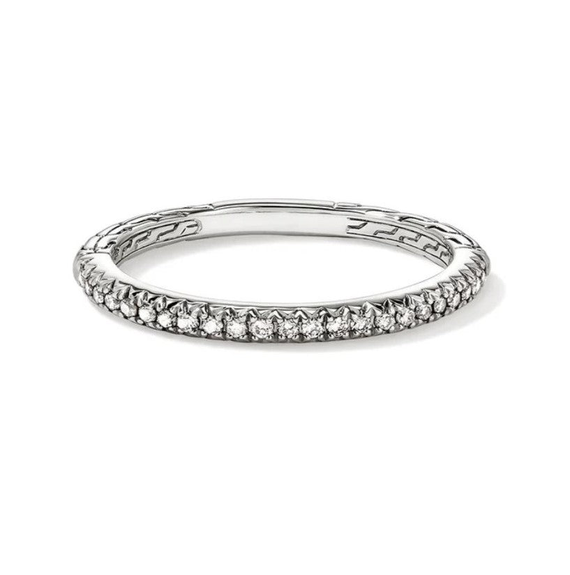 Sterling Silver Essentials Collection Natural Diamond Ring Size 7