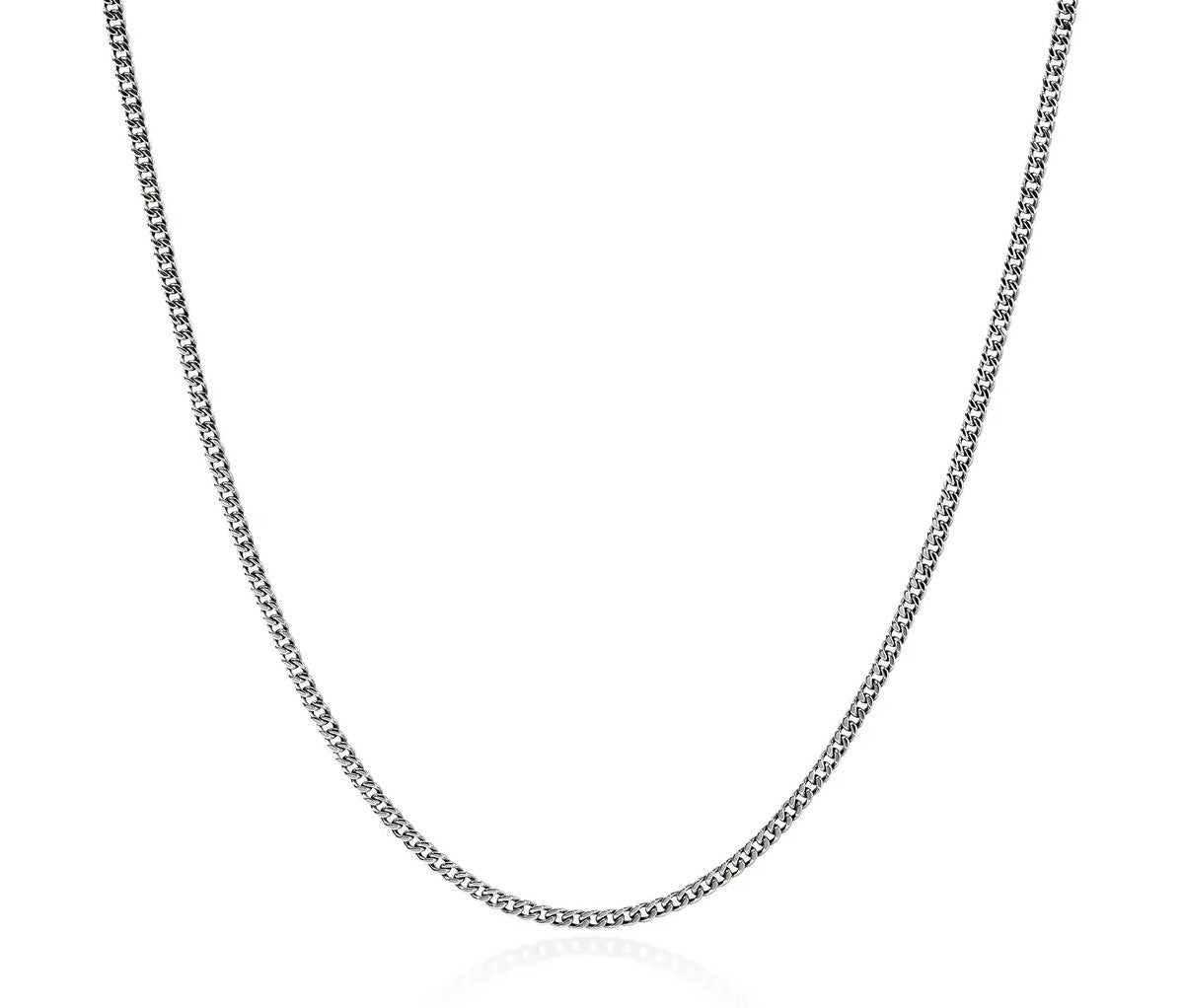 Sterling Silver Curb Necklace 18 inch
