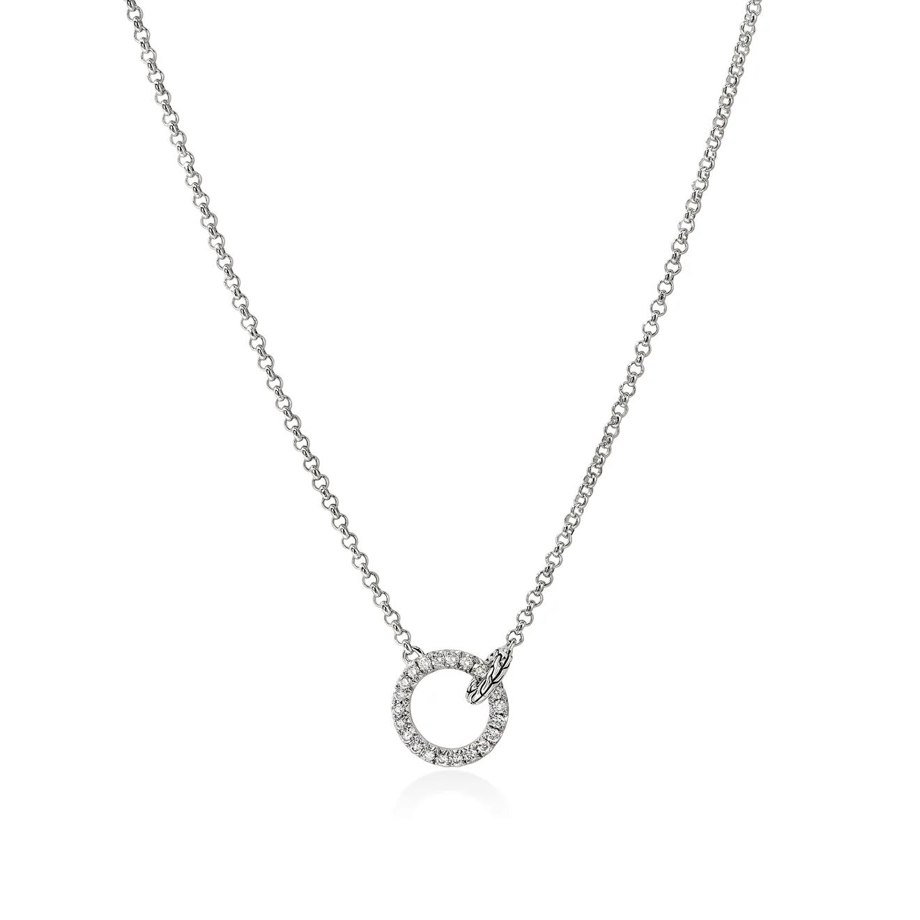 Sterling Silver Essentials Collection Necklace 18 inch