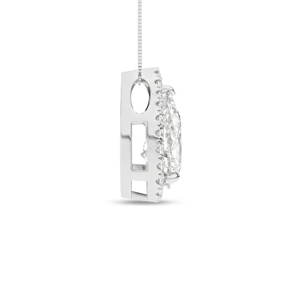 14K White Lab Grown Diamond 18 inch Necklace