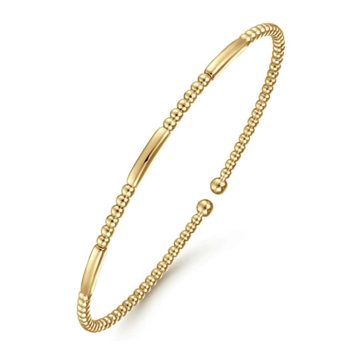14K Yellow Bangle Bracelet Size 5.75