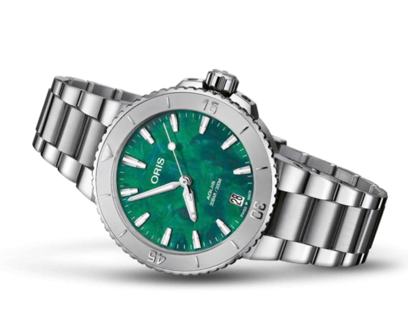 ORIS Watches USA, Inc Aquis Date 36.5 mm Stainless Steel
