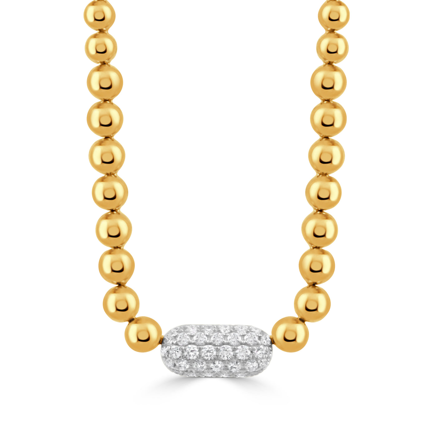 N11404TT - 18k White & Yellow Gold Necklace from the Byzantine collection