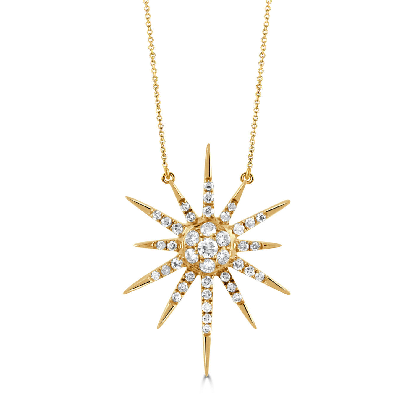 N8245 - 18k Yellow Gold Necklace from the Celestia collection