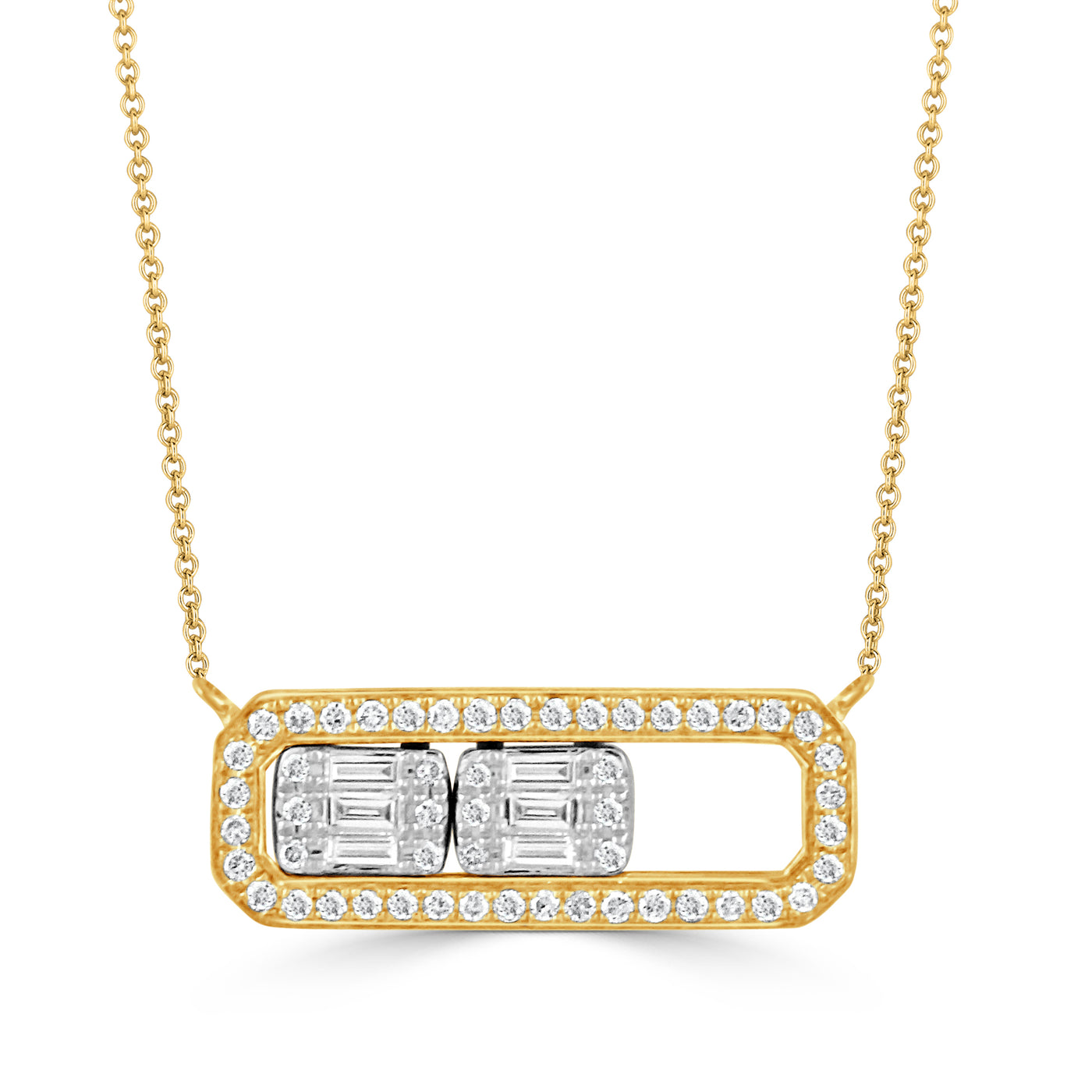 N9526TT - 18k White Gold Necklace from the Mondrian collection