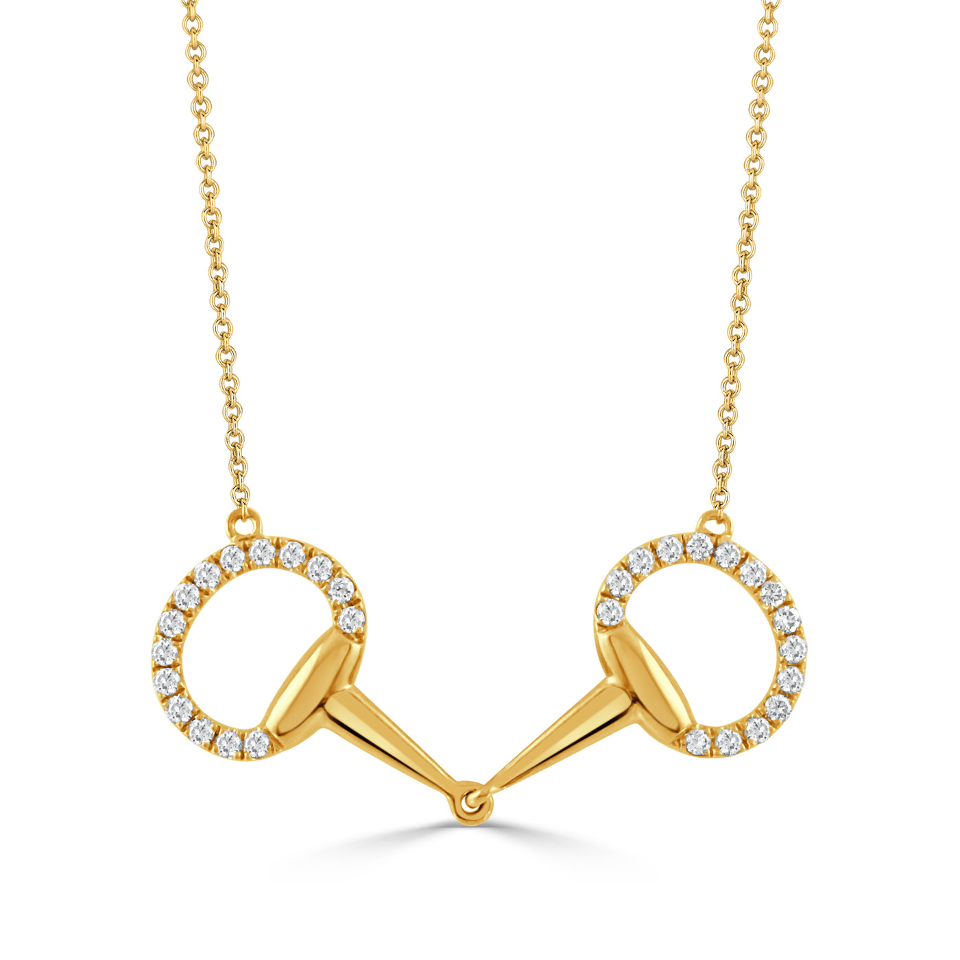 N9763 - 18k Yellow Gold Necklace from the Equestrian collection