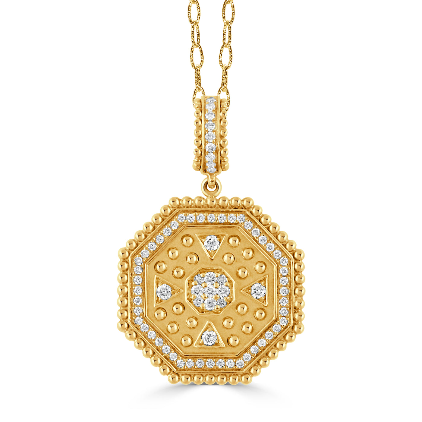 P10418 - 18k Yellow Gold Pendant from the Byzantine collection