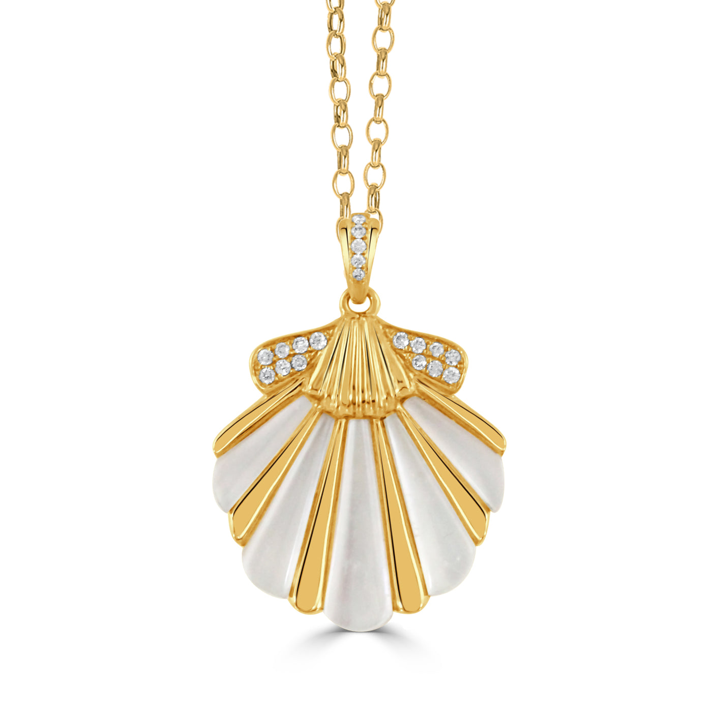 P10874WMP - 18K Yellow Gold Pendant from the Tropics collection