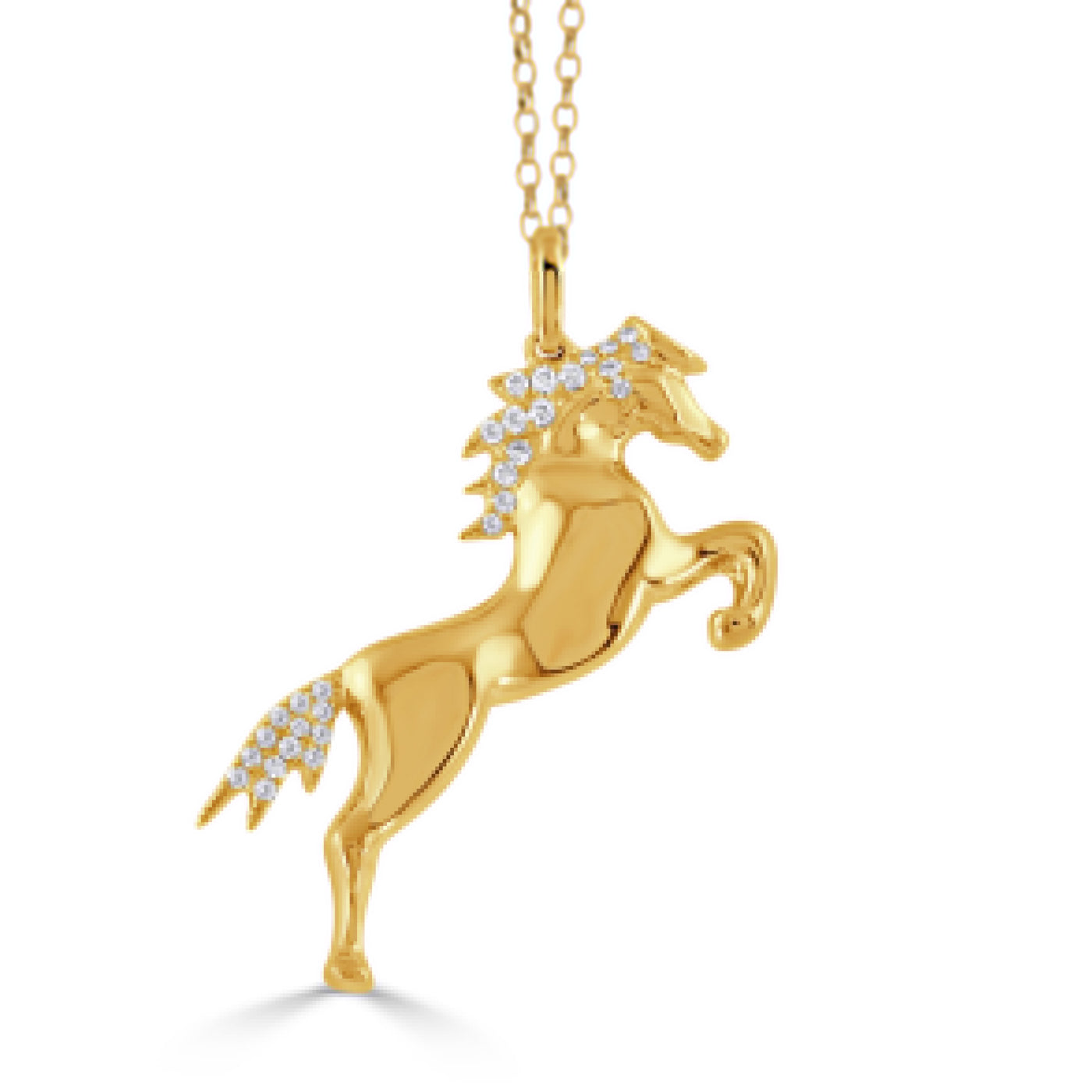 P10897 - 18k Yellow Gold Pendant from the Equestrian collection