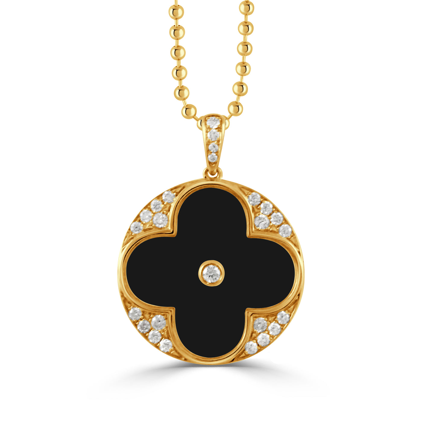 P11142BO - 18k Yellow Gold Pendant from the Ravenna collection