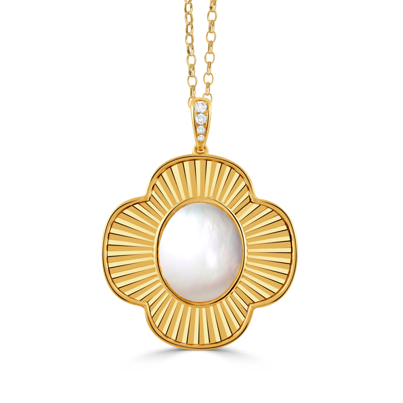 P11247WMP - 18k Yellow Gold Pendant from the Helios collection