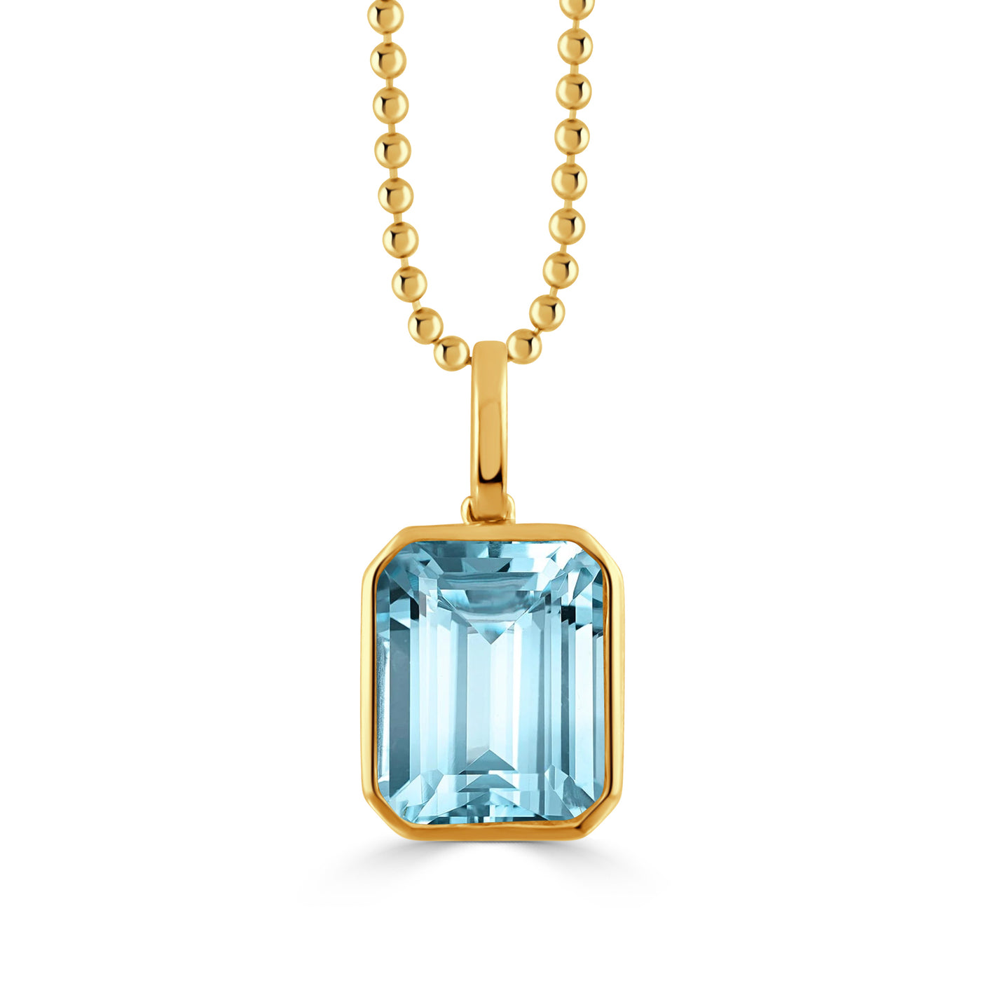 P11442BT-Y - 18k Yellow Gold Pendant from the Sky Blue collection