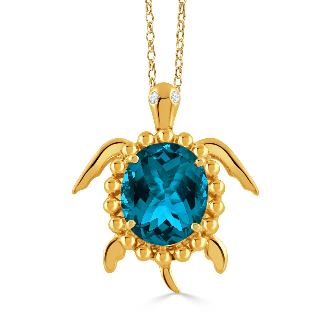 P11565LBT-Y - 18K Yellow Gold Pendant from the Tropics collection