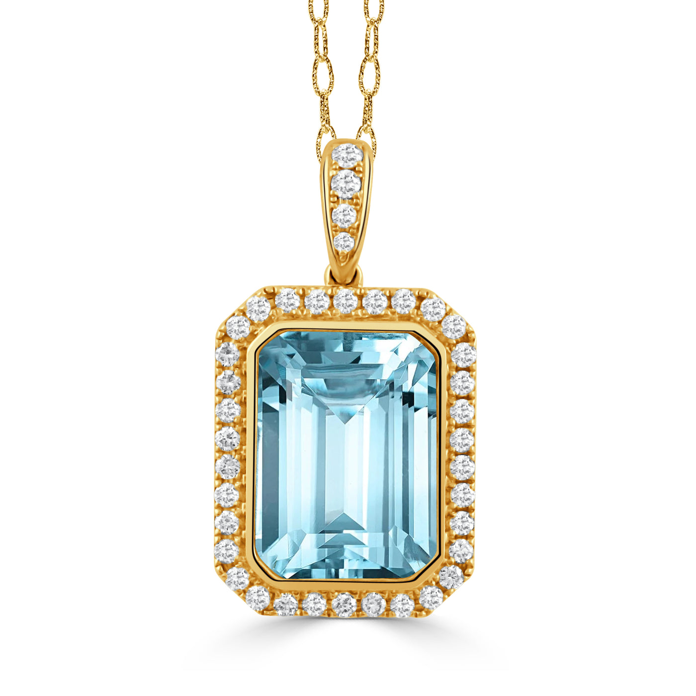 P8266BT-Y - 18k Yellow Gold Pendant from the Sky Blue collection