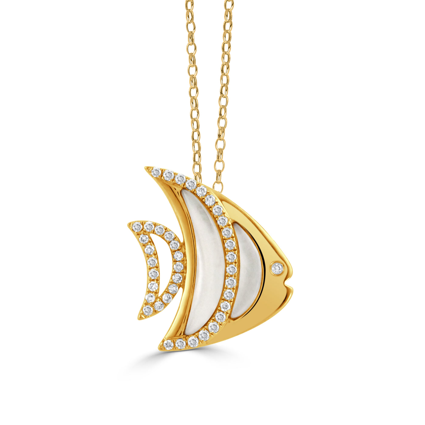 P9739WMP - 18K Yellow Gold Pendant from the Tropics collection