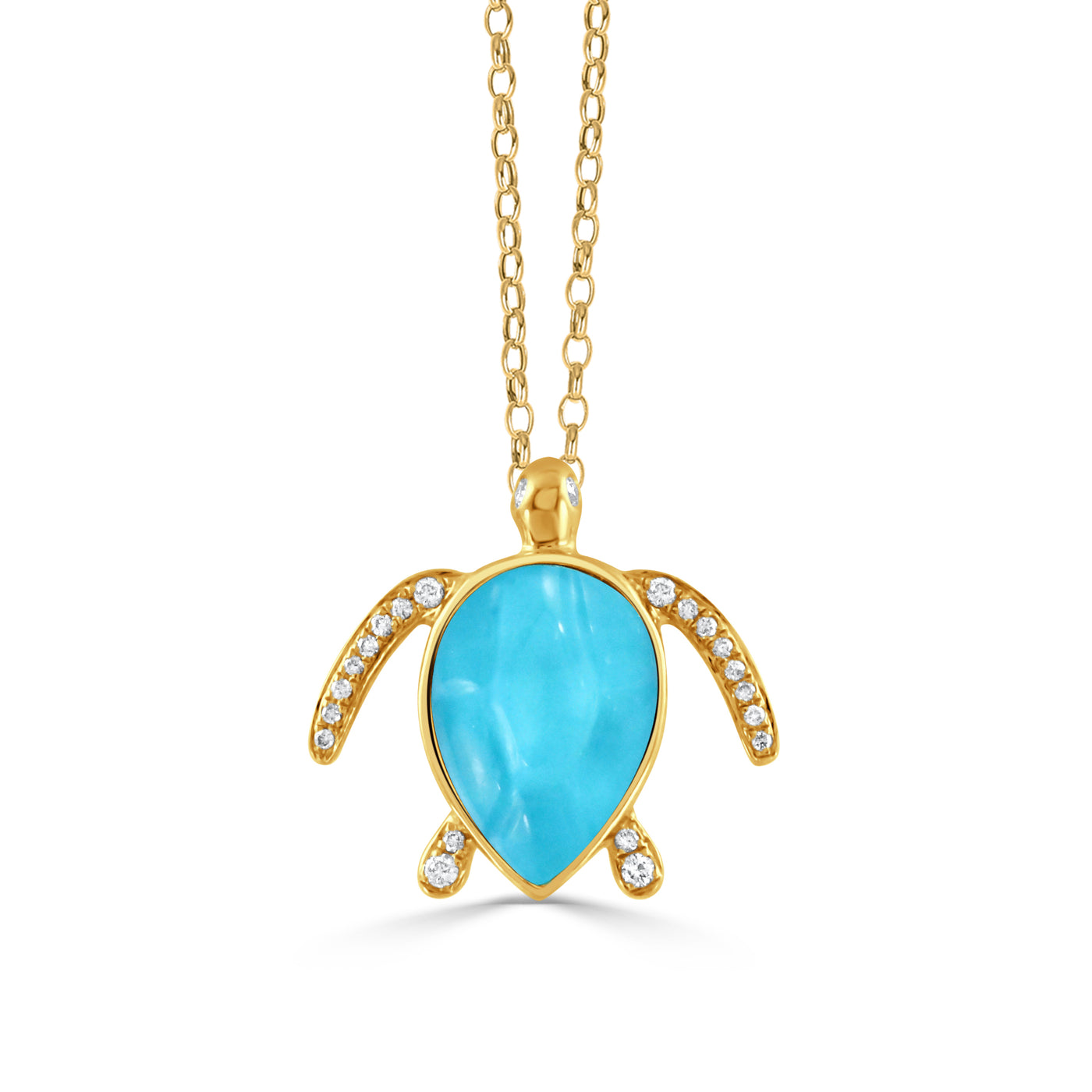 P9743TQ-Y - 18K Yellow Gold Pendant from the Tropics collection