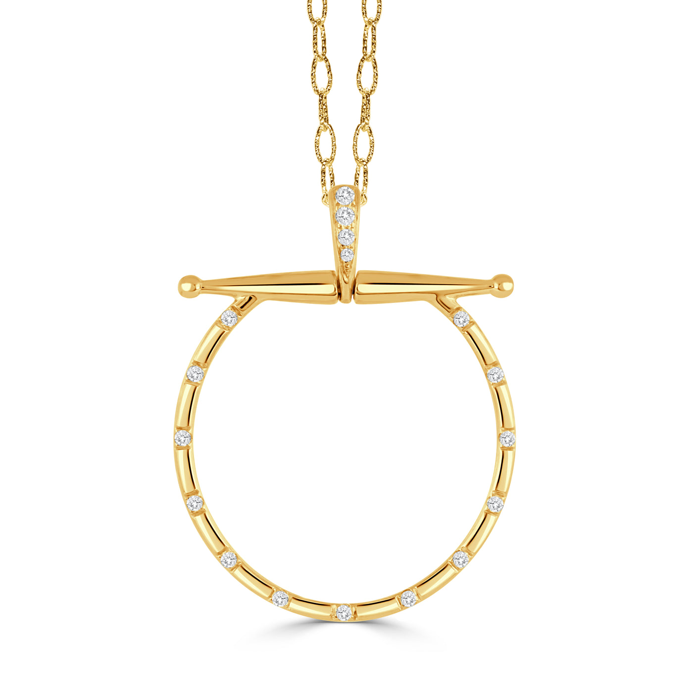 P9755 - 18k Yellow Gold Pendant from the Equestrian collection