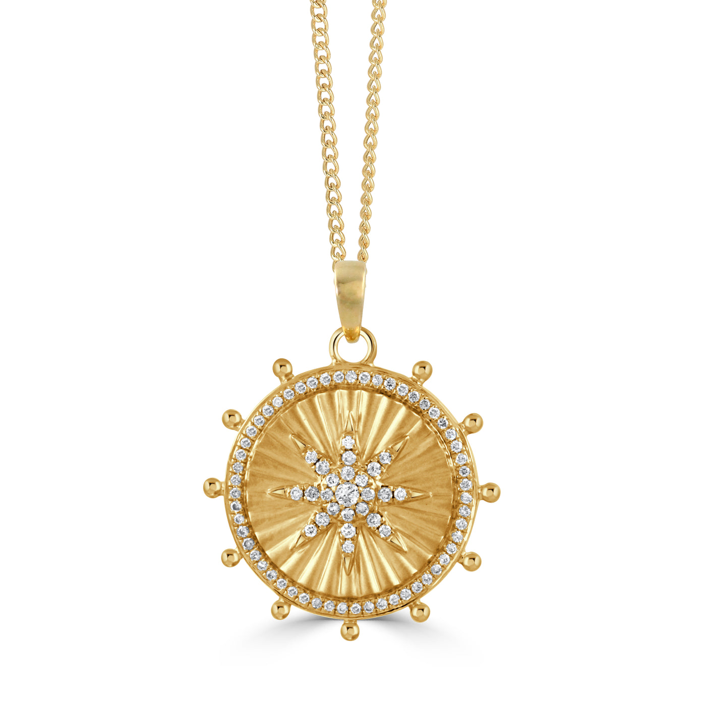 P9895-1 - 18k Yellow Gold Pendant from the Celestia collection