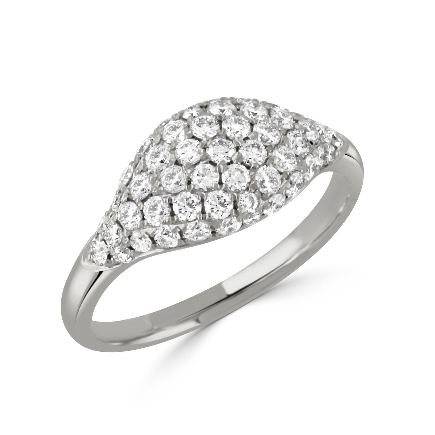 R10812-W - 18k White Gold Ring from the All Diamond Fashion Collection