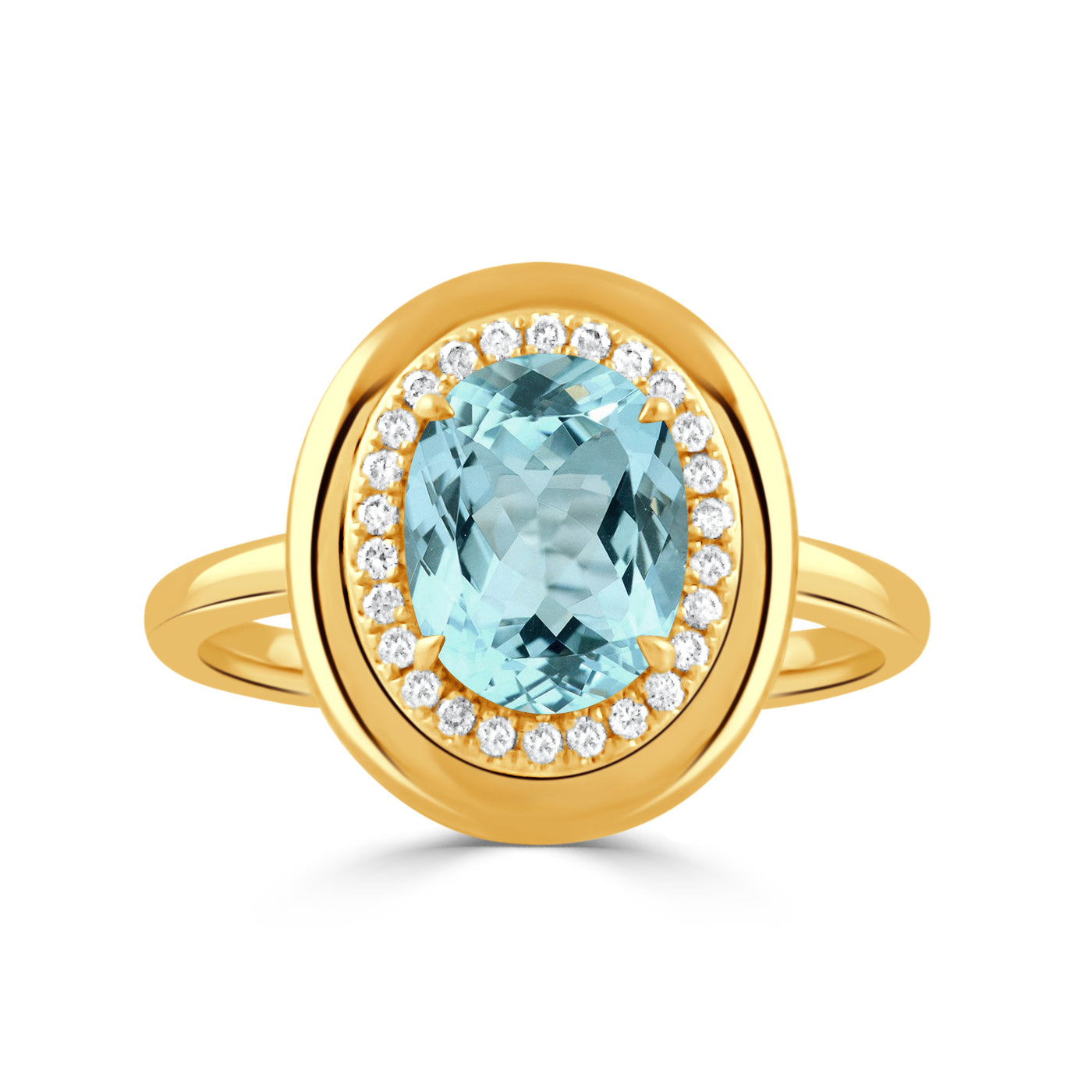 R11231BT-Y - 18k Yellow Gold Ring from the Sky Blue collection