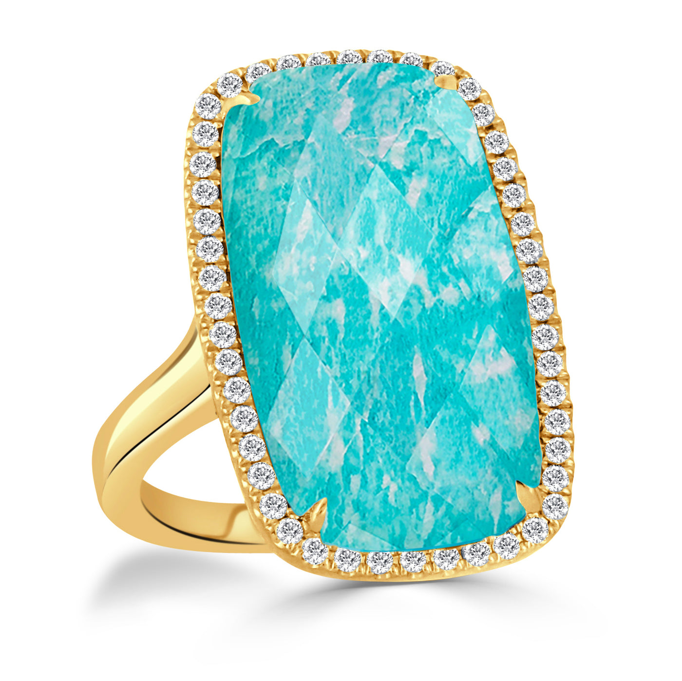 R7155AZ - 18k Yellow Gold Ring from the Amazon Breeze collection